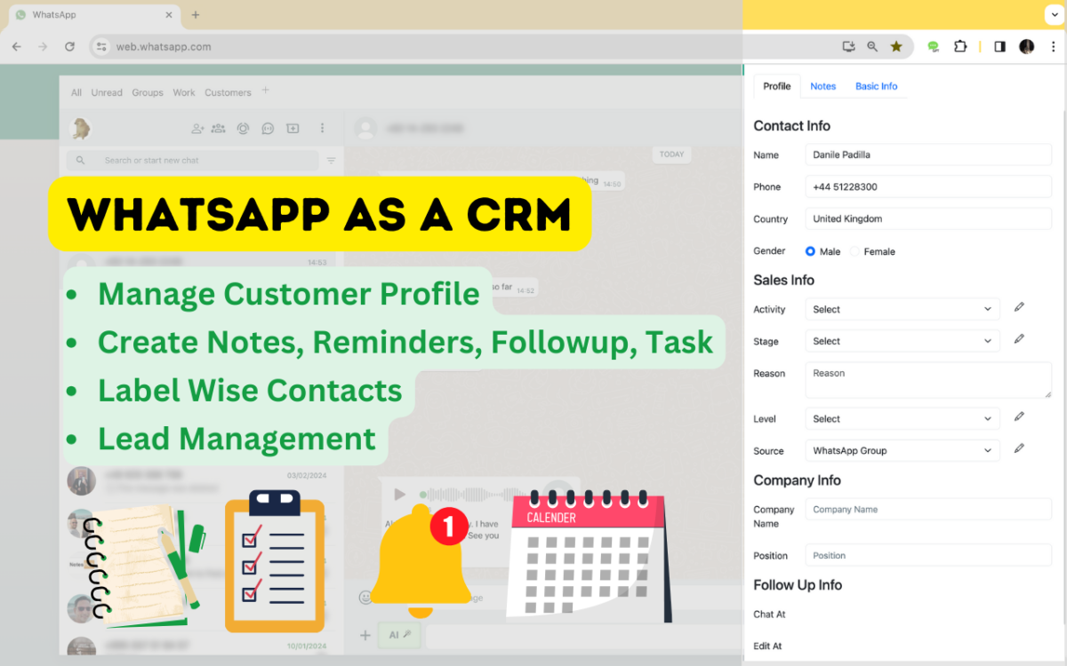 WhatsApp CRM 2.0 - Bulk Whatsapp & Lead Follow Up Software