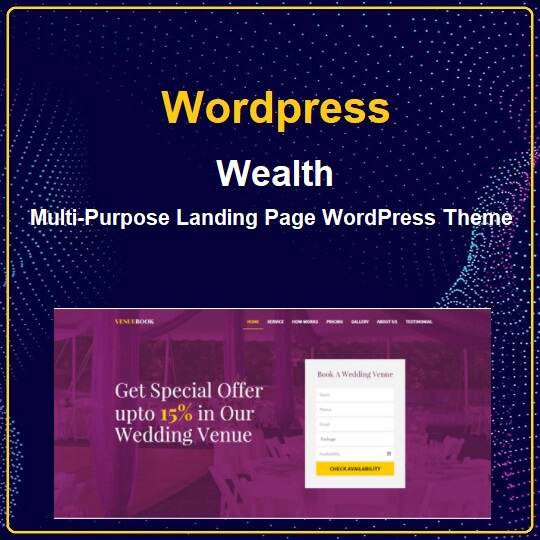 Wealth – Multi-Purpose Landing Page WordPress Theme